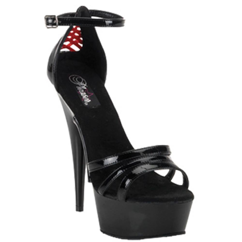 Pleaser - DELIGHT662 Sandaal met enkelband - Zwart Product image